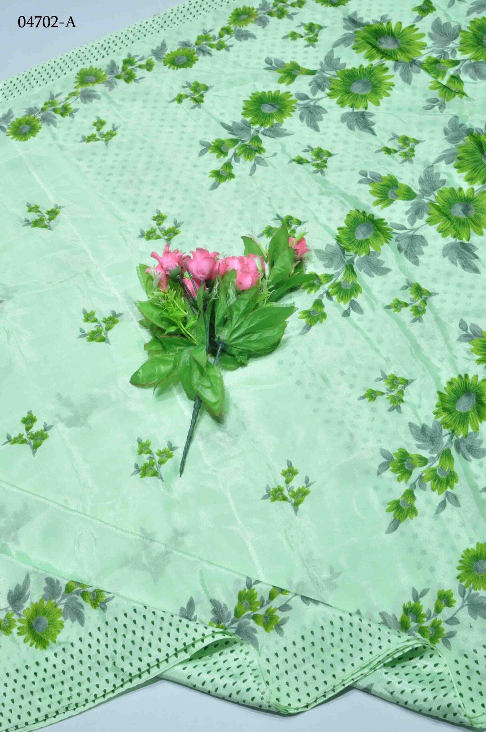 Aadhya -04702-A Peagreen Color Excellent Crepe Saree CM1381094