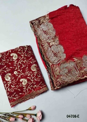 Shivani - 04708-E  Red Color Excellent Space Silk CM1387158