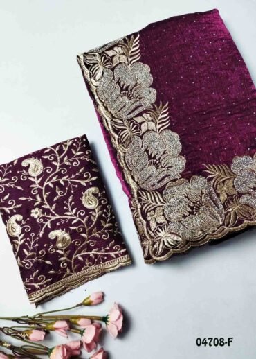 Shivani - 04708-F  Purple Color Excellent Space Silk CM1387158