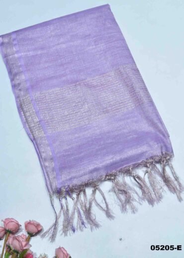 Amrutha - 05205-E   Lavender Color Trendy Tissue Linen Saree CM1397247 (LR1C)