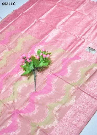 Ambika - 05211-C  Pink Color Trendy Banaras Saree CM1403348 (LR1C)