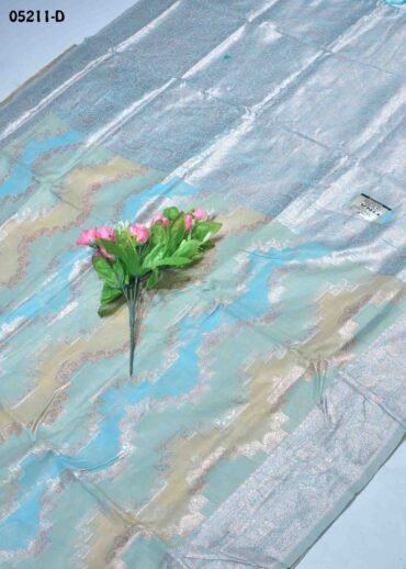 Ambika - 05211-D  SkyBlue Color Trendy Banaras Saree CM1403348 (LR1C)