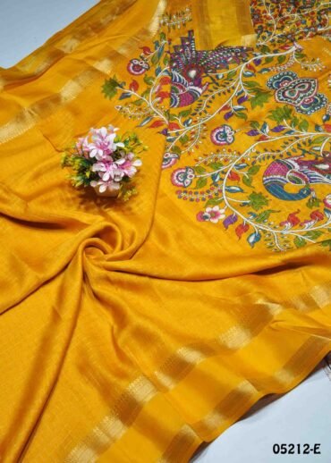 Ananya - 05212-E  Mustard Color Most Trending Moss Chiffon Saree CM1347794 (LR2D)