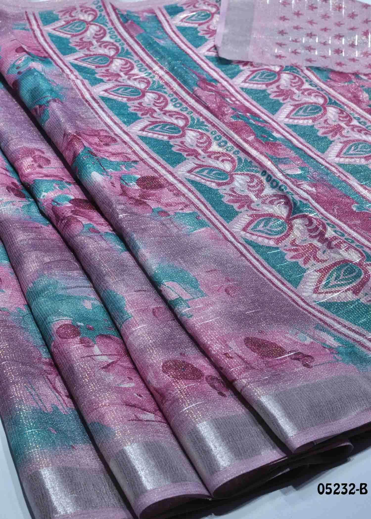 Isainila - 05232-B Purple Color Excellent Jute Cotton Saree CM1392785 (RR1D)