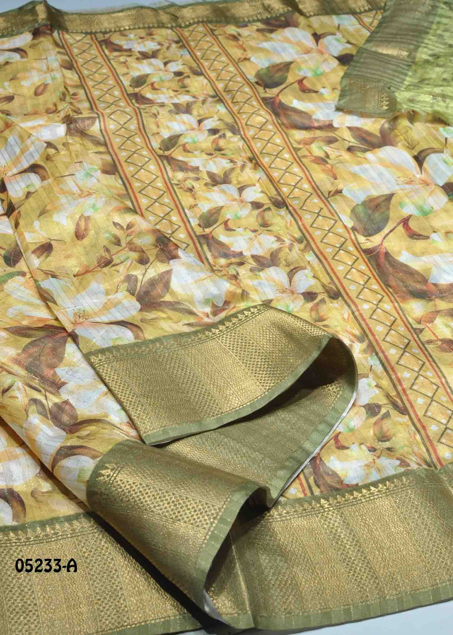 Madhumitha - 05233-A Multi Color Excellent Fancy Cotton Saree CM1402286 (RR1D)