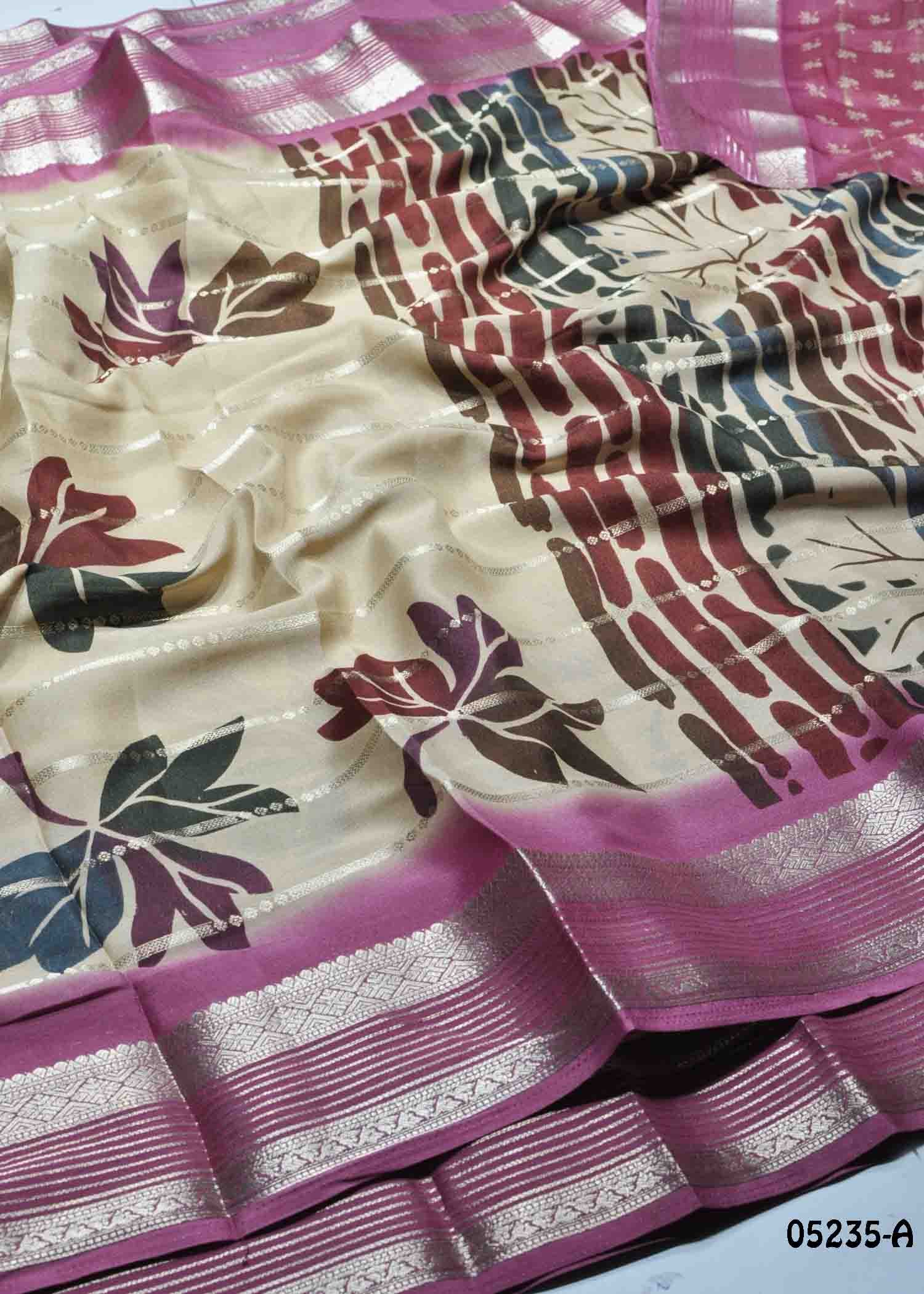 Ashwini - 05235-A Tan Color Excellent Dola Silk Saree CM1395794 (RR1E)