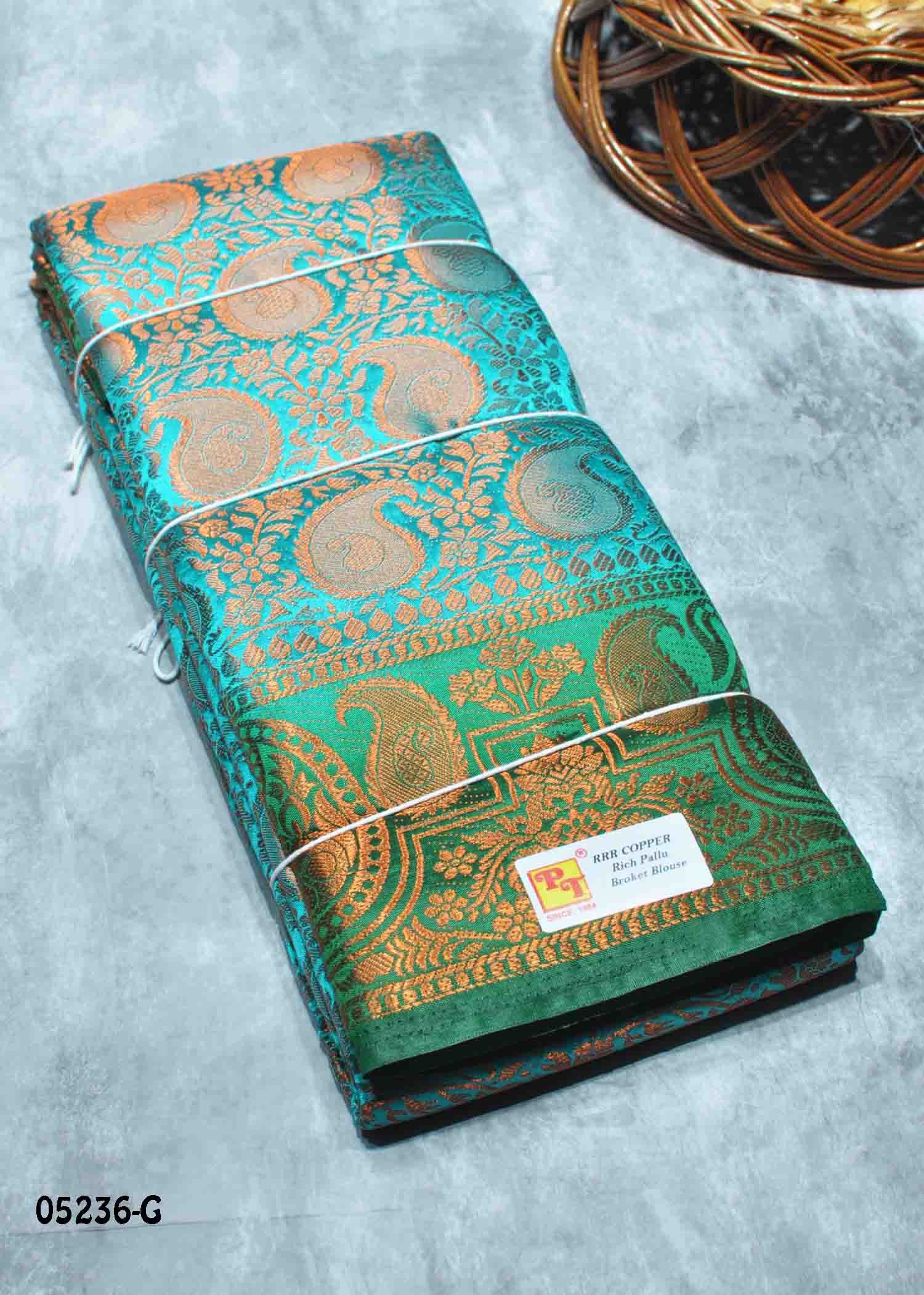 Devika - 05236-G CelesteGreen Color Traditional Raw Silk Saree CM1409510 (RR1E)