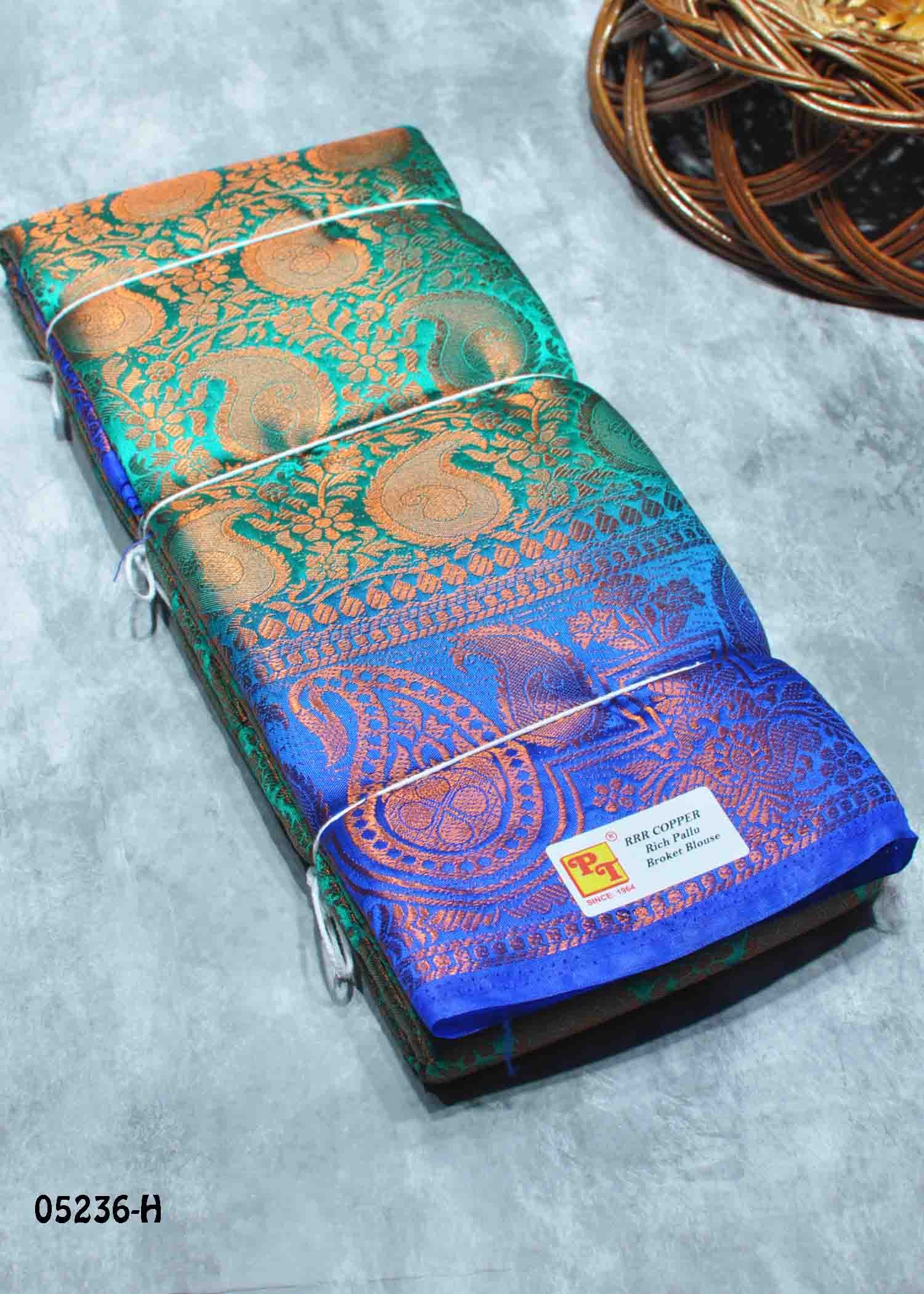Devika - 05236-H PineGreen Color Traditional Raw Silk Saree CM1409510 (RR1E)