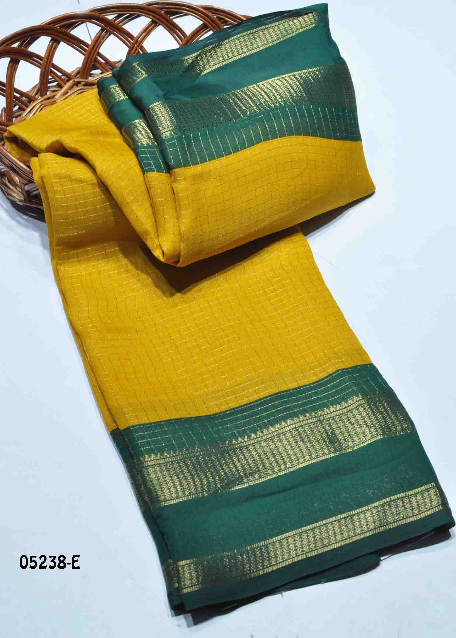 Vaishnavi - 05238-E Yellow Color Trendy Moss Chiffon Saree CM1398930 (RR1E)
