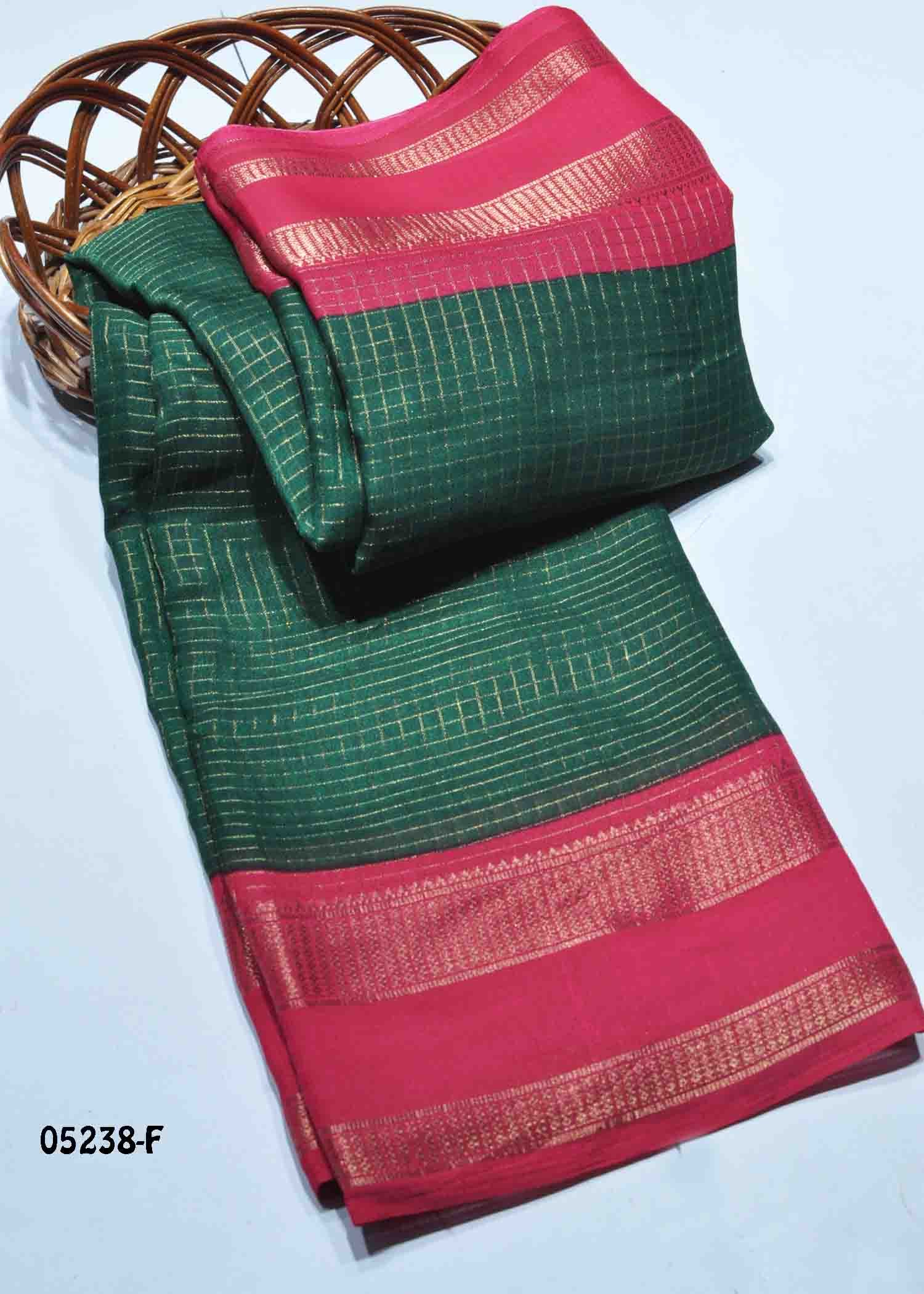 Vaishnavi - 05238-F Green Color Trendy Moss Chiffon Saree CM1398930 (RR1E)
