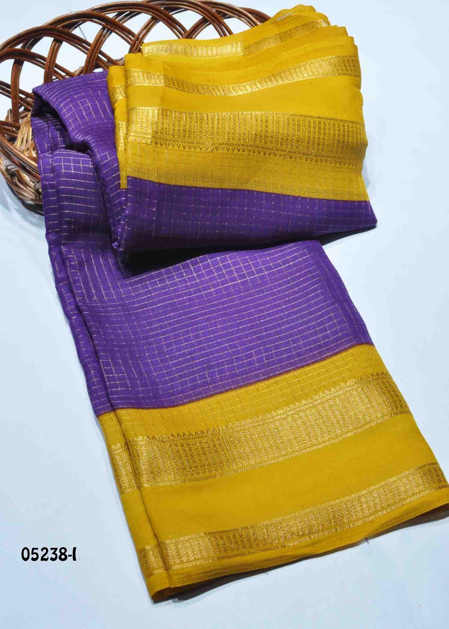 Vaishnavi - 05238-I Violet Color Trendy Moss Chiffon Saree CM1398930 (RR1E)