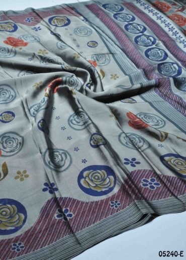 Samyuktha - 05240-E  Grey Color Trendy Crepe Saree CM1399977 (RR1E)
