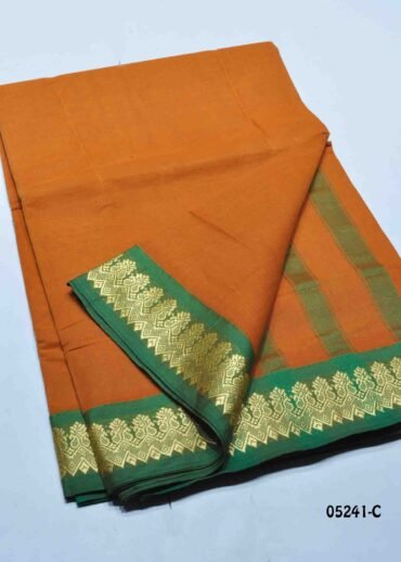 Sridevi - 05241-C  Mustard Color Traditional (9 Yards) Chettinad Cotton Saree CM1390724 (RR2C)