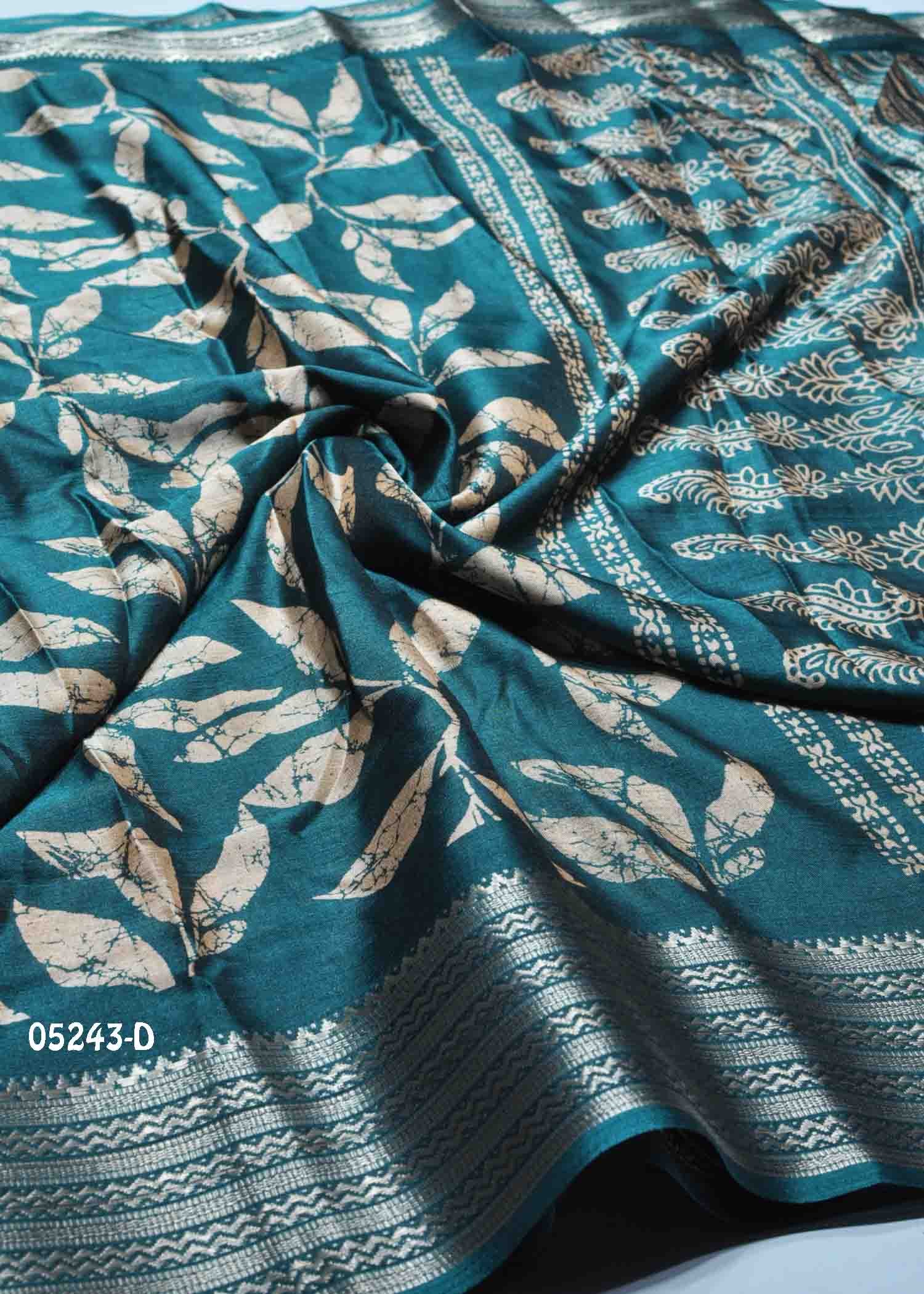 Urmila - 05243-D PineGreen Color Trendy Dola Silk Saree CM1403363 (RR2D)