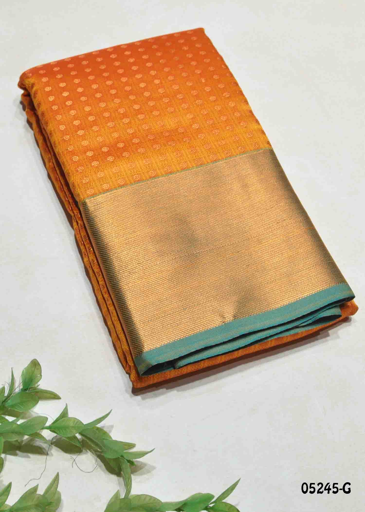 Thilakavathy - 05245-G DarkYellow Color Traditional Lichi Silk Saree CM1408518 (RR2D)