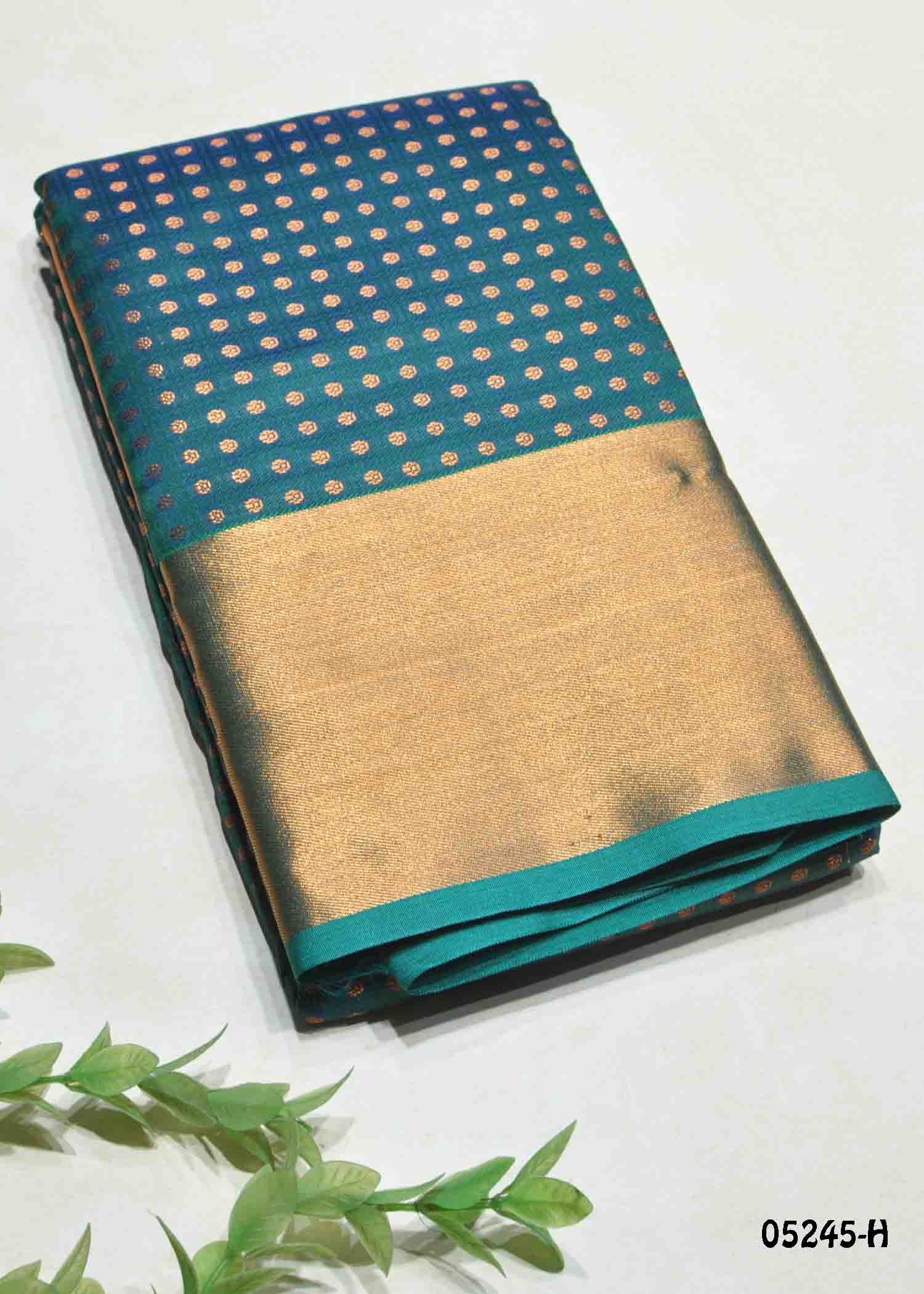 Thilakavathy - 05245-H PeacockGreen Color Traditional Lichi Silk Saree CM1408518 (RR2D)