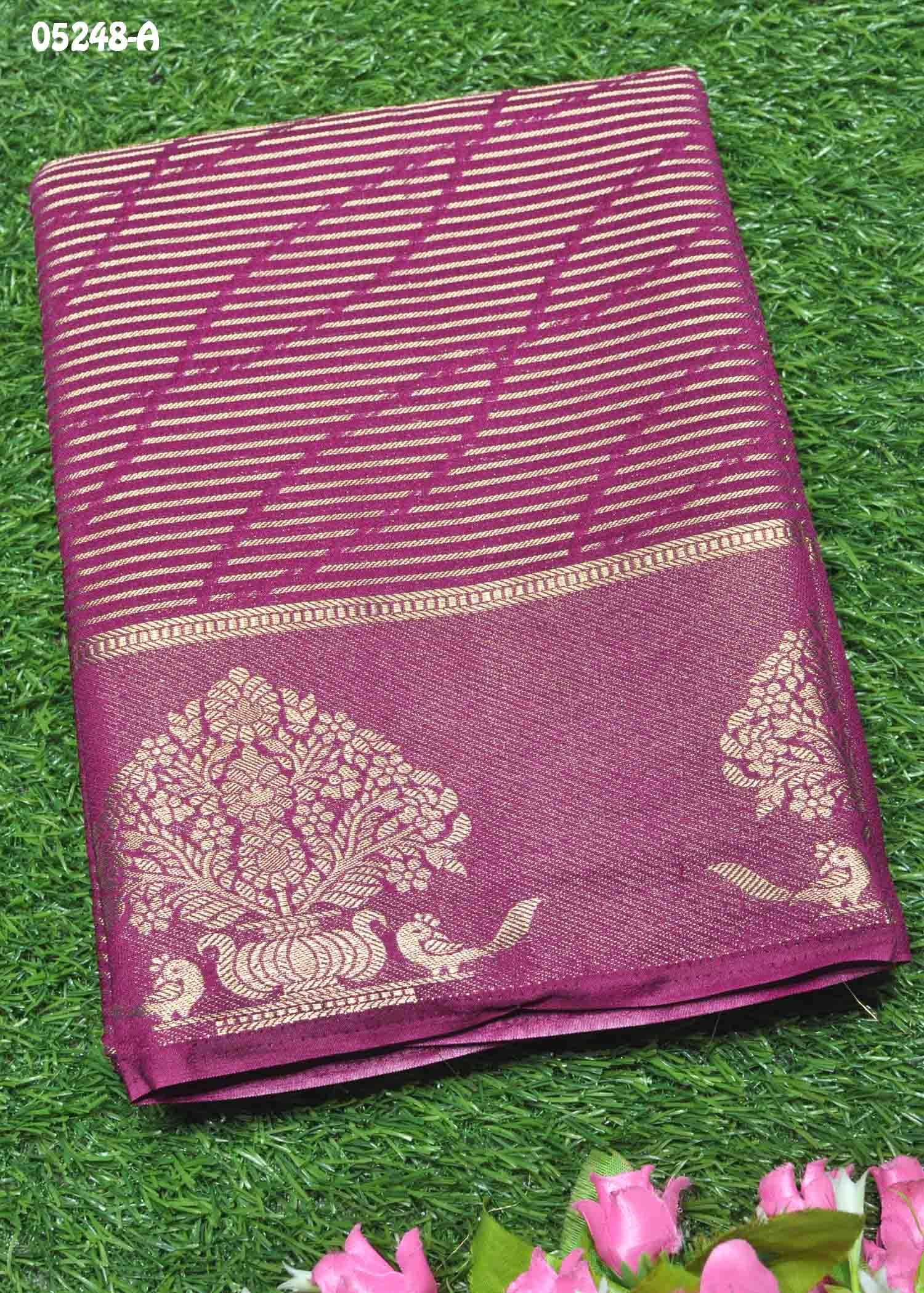 Aashika - 05248-A Maroon Color Traditional Raw Silk Saree CM1411815 (RR3D)
