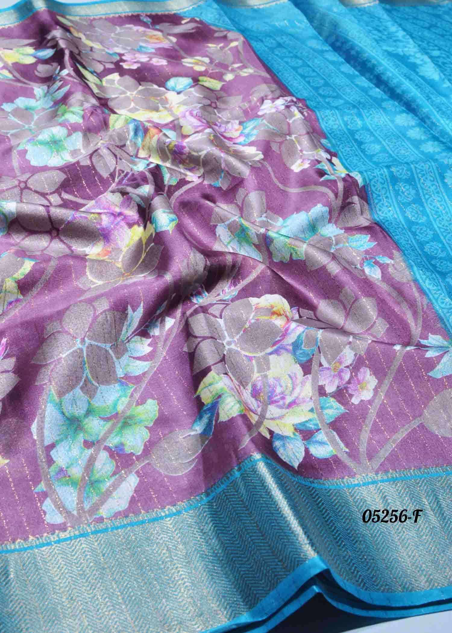 Sudhakshana - 05256-F Pink Color Trendy Fancy Cotton Saree CM1389477 (RR4D)