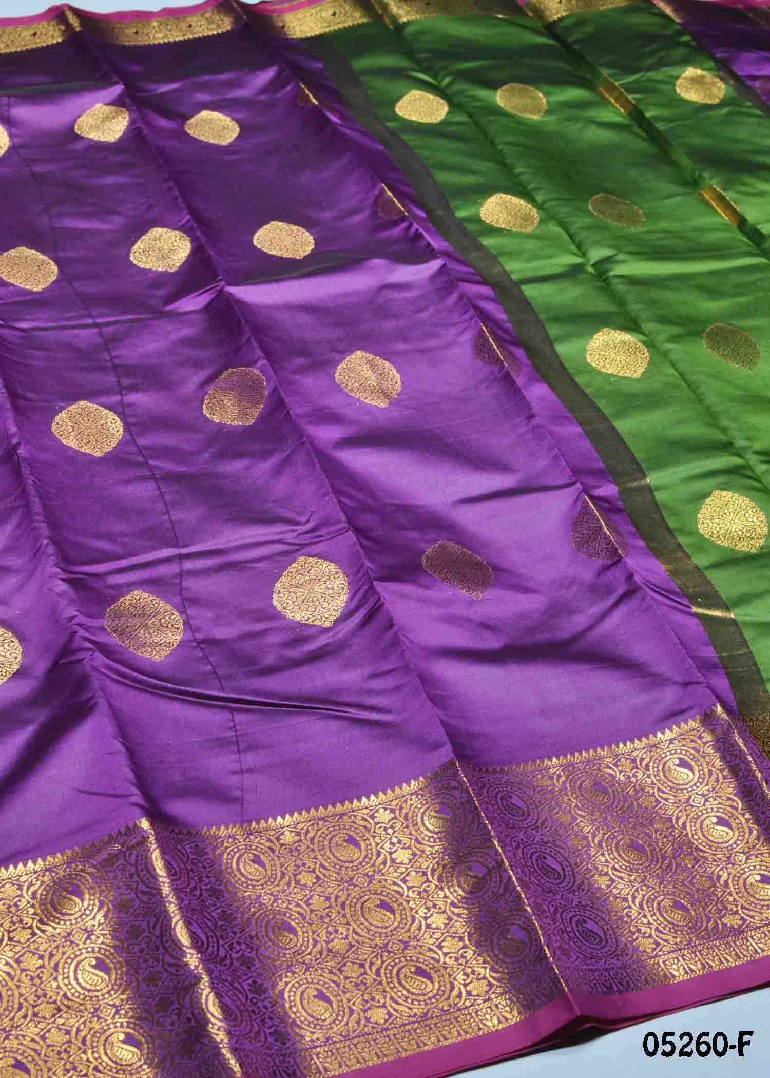 Yashika - 05260-F Purple Color Excellent Lichi Silk Saree CM1391564 (RR4B)