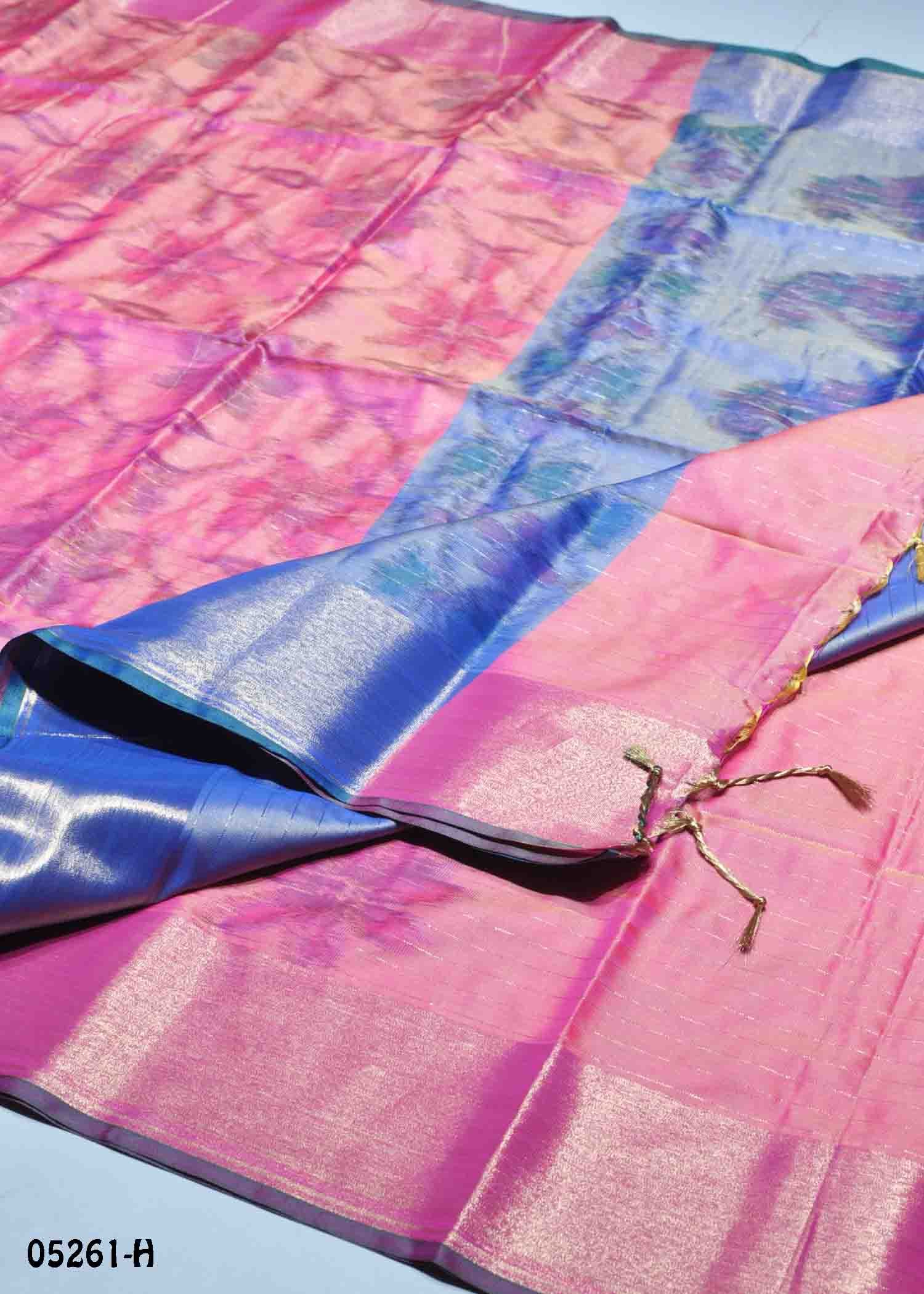 Kodhai - 05261-H Pink Color Traditional Pochampally Silk Saree CM1394298 (RR3D)