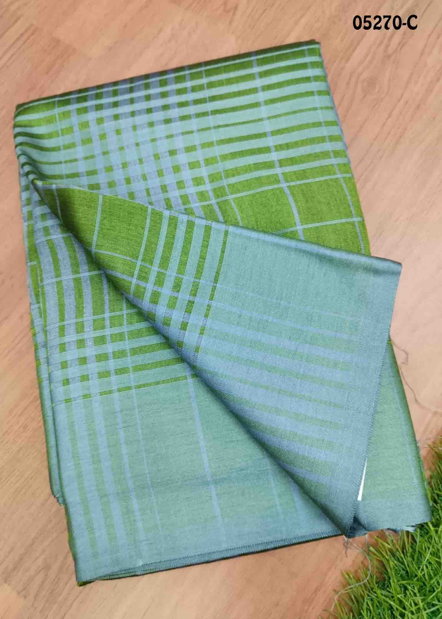 Savithri - 05270-C Green Color Trendy Mixed Cotton Saree CM1415915 (RR3E)