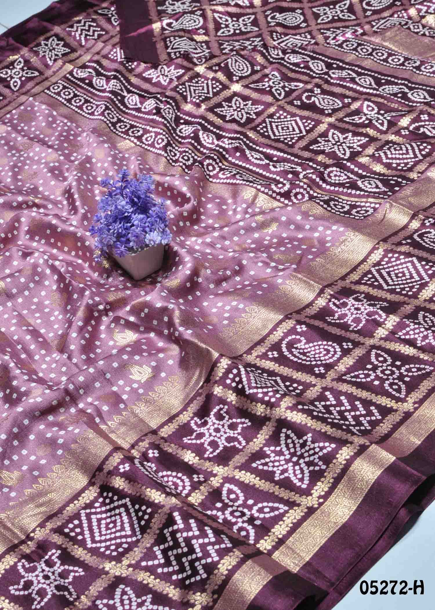 Manimegalai - 05272-H Purple Color Trendy Moss Chiffon Saree CM1409400 (RR4E)