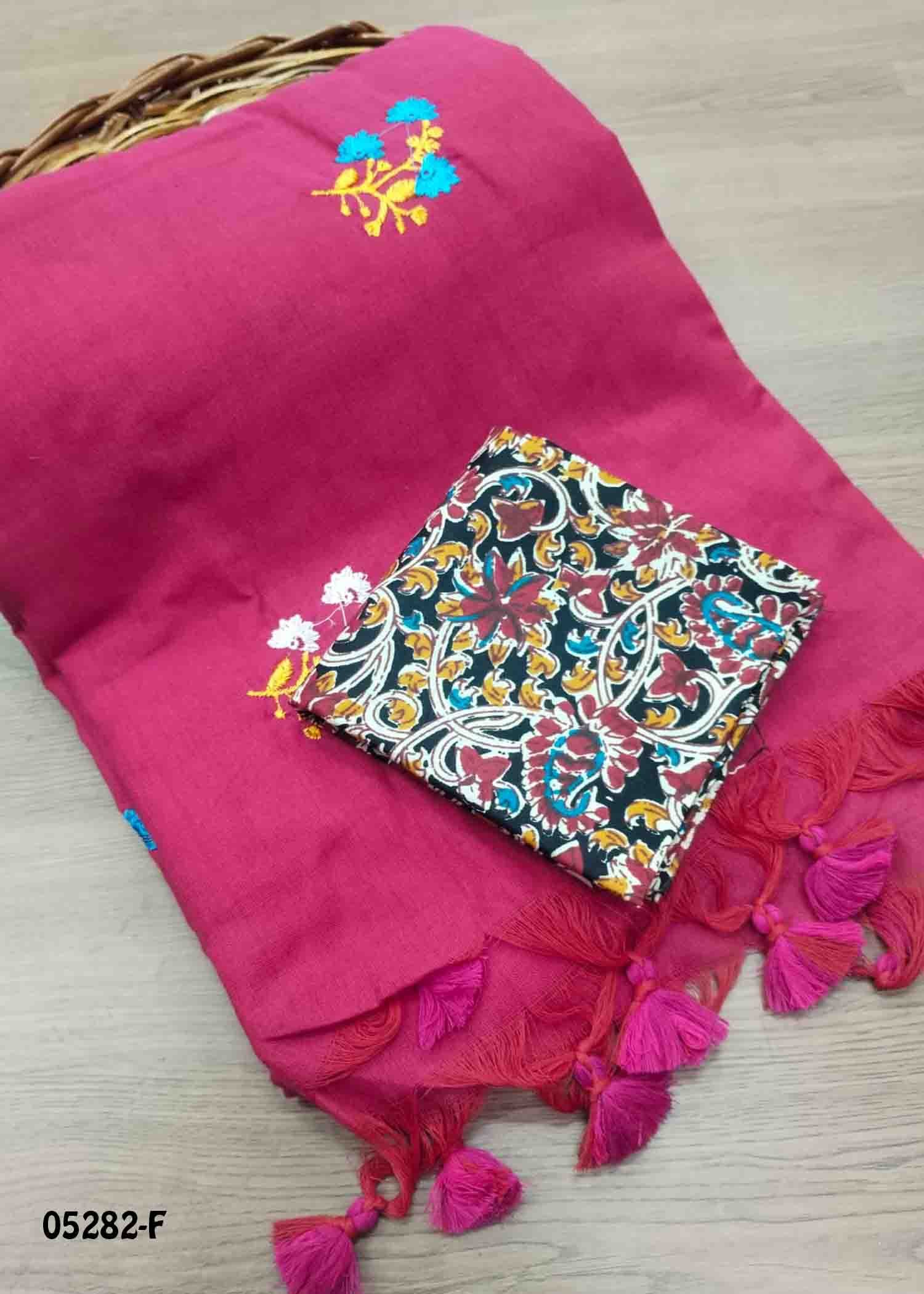 Subhashini - 05282-F Pink Color Trendy Handloom Cotton Saree CM1412017 (RR4E)