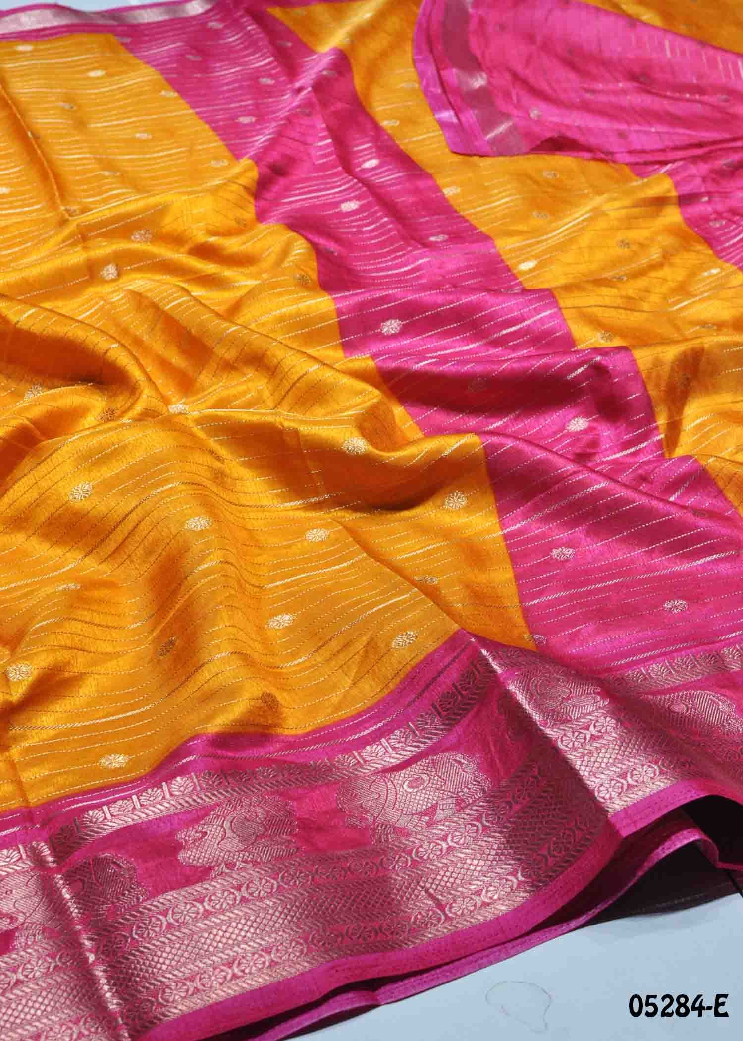 Tharika - 05284-E LemonYellow Color Trendy Dola Silk Saree CM1405275 (RR2C)