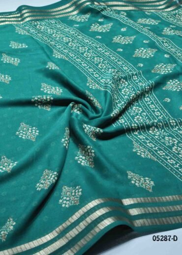 Varshini - 05287-D  PineGreen Color Stylish Mass Melow Saree CM1410371 (RR6B)