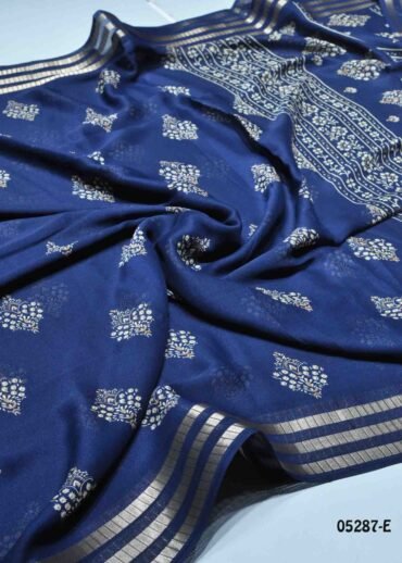 Varshini - 05287-E  NavyBlue Color Stylish Mass Melow Saree CM1410371 (RR6B)