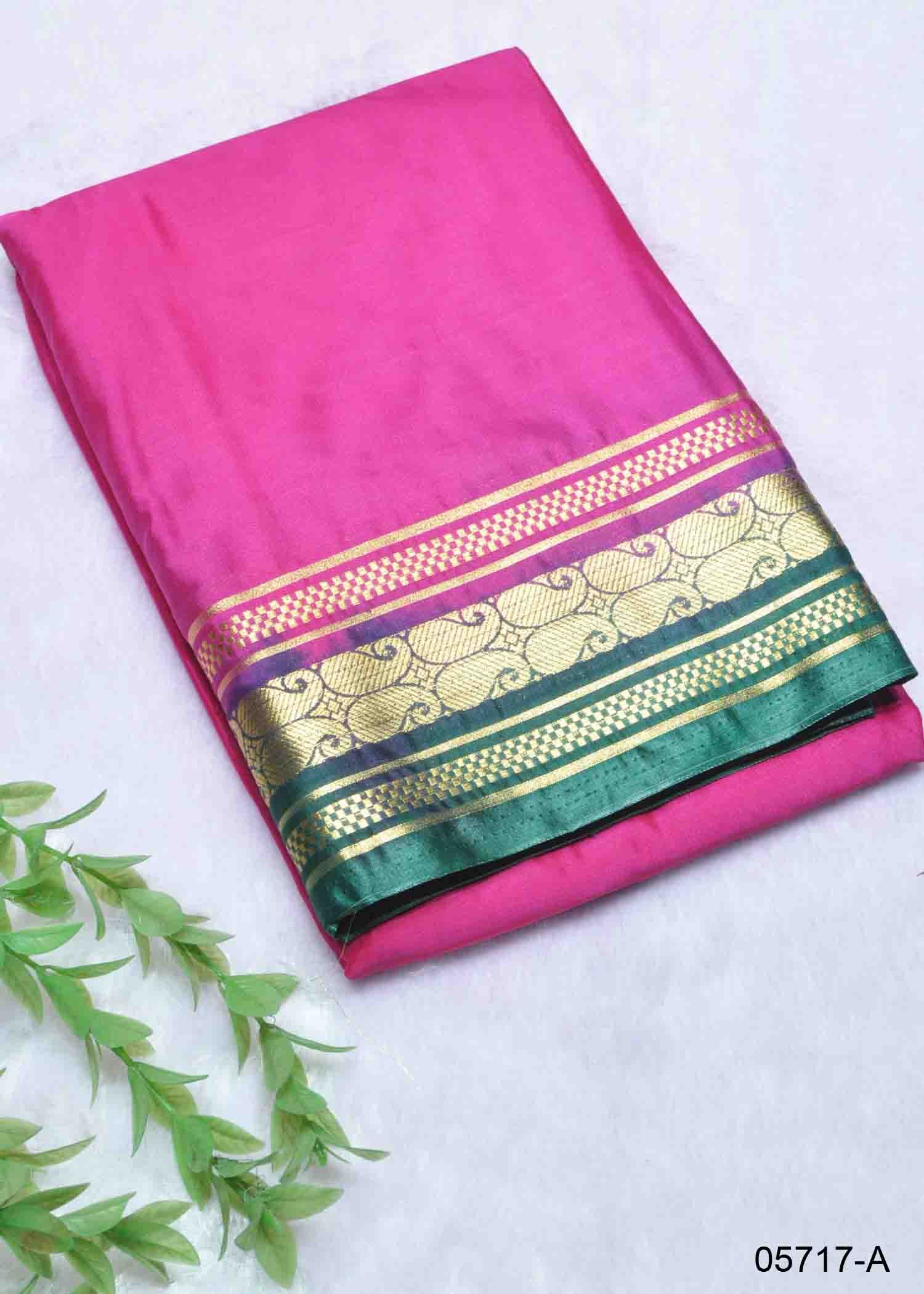 Lavanya - 05717-A Pink Color Mysore Crepe Silk Saree CM1405110 (RR5B)