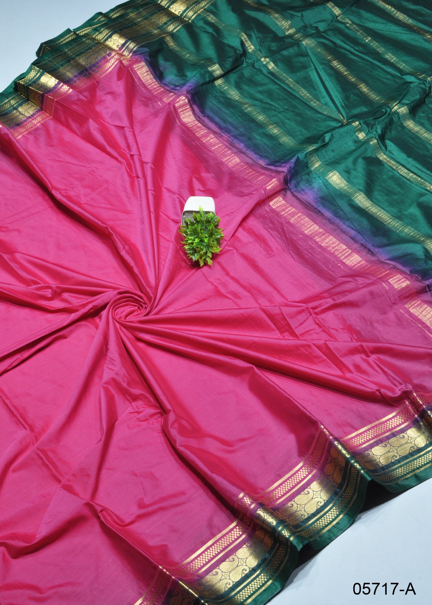 Lavanya - 05717-A Pink Color Mysore Crepe Silk Saree CM1405110 (RR5B)
