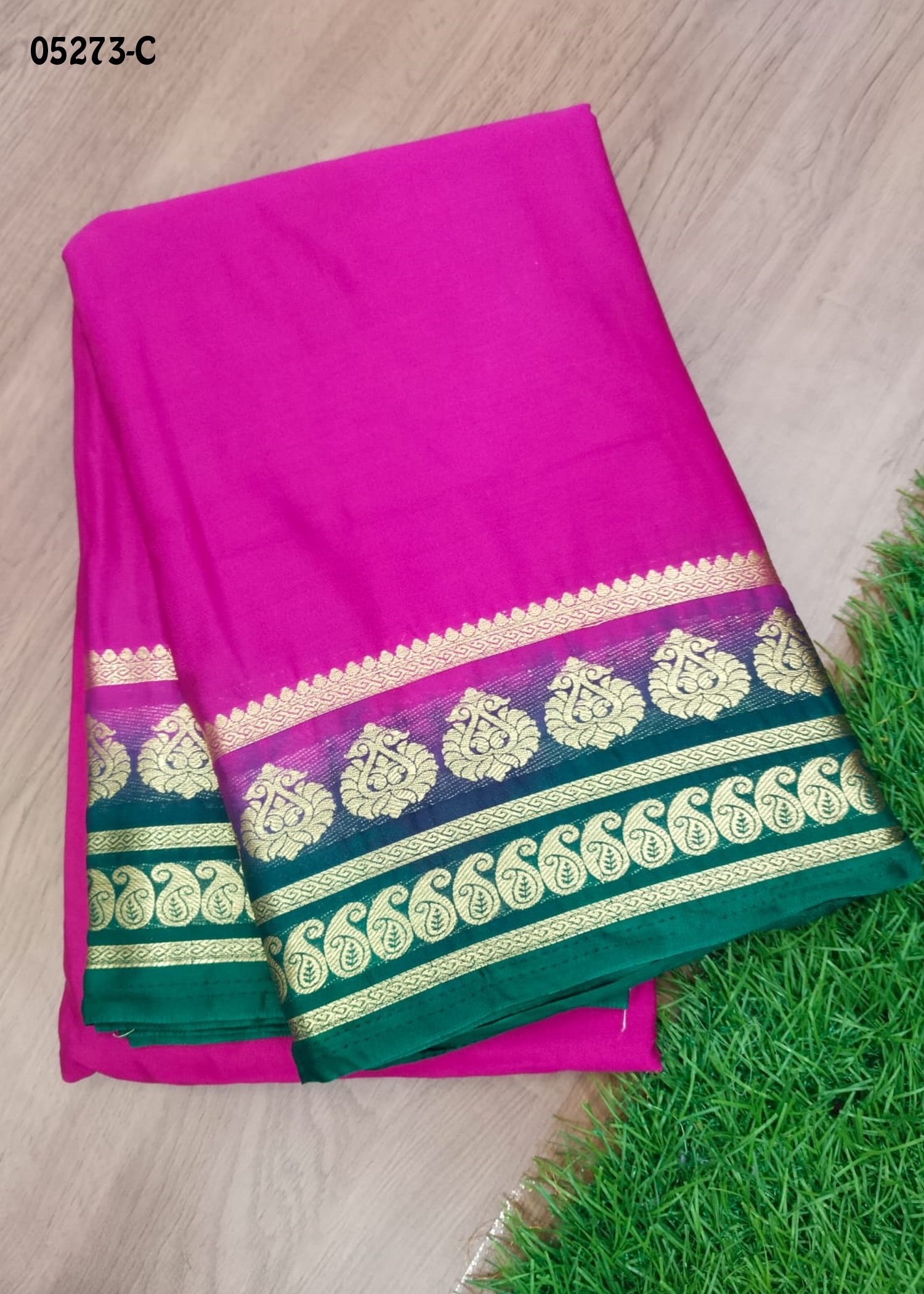 Vaashini - 05273-C Magenta Color Mysore Crepe Silk Saree CM1405110 (RR3E)