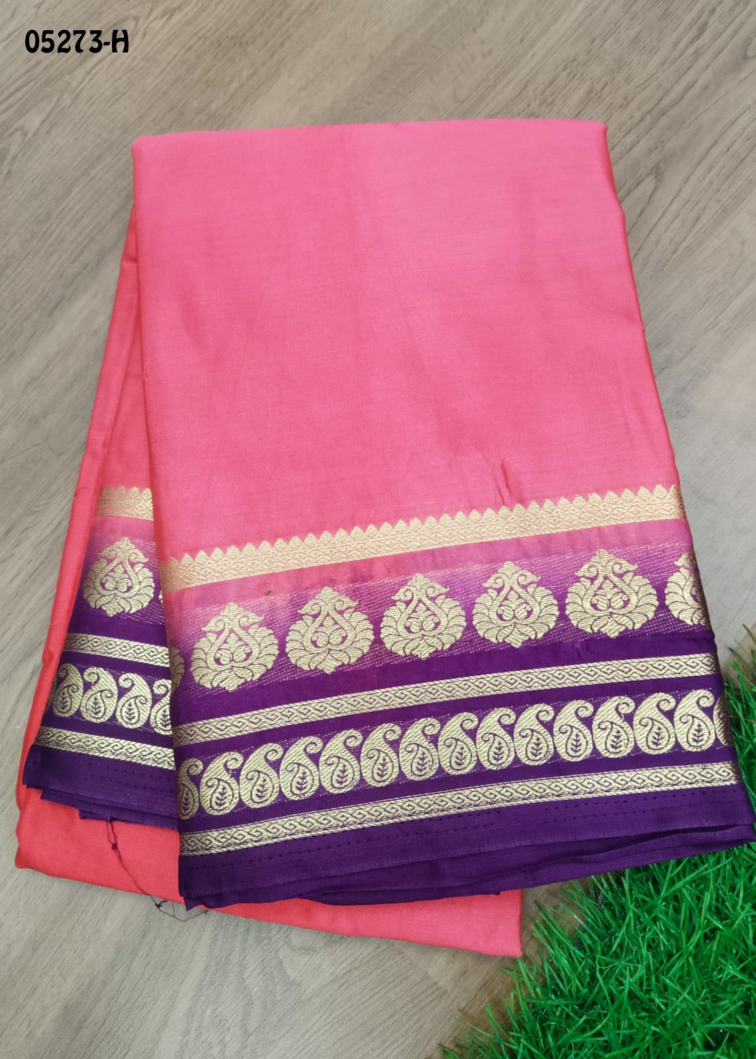 Vaashini - 05273-H Pink Color Mysore Crepe Silk Saree CM1405110 (RR3E)