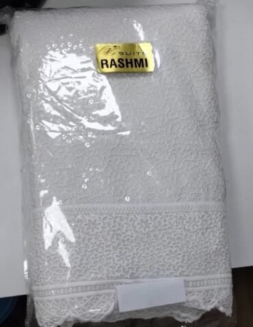 Thendral 04755-A White colour chudi material CM1398944