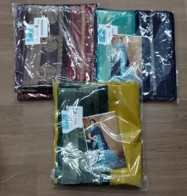 Ahagi 05425-A fancy cotton sarees CM1397094*3 PCS