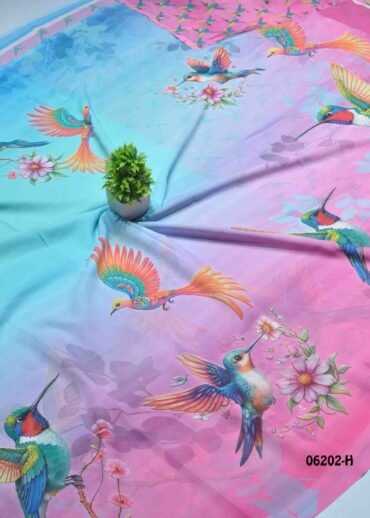 Lakshana - 06202-H  Multi Color Excellent Soft Georgette Saree CM1411601 (LR1B)