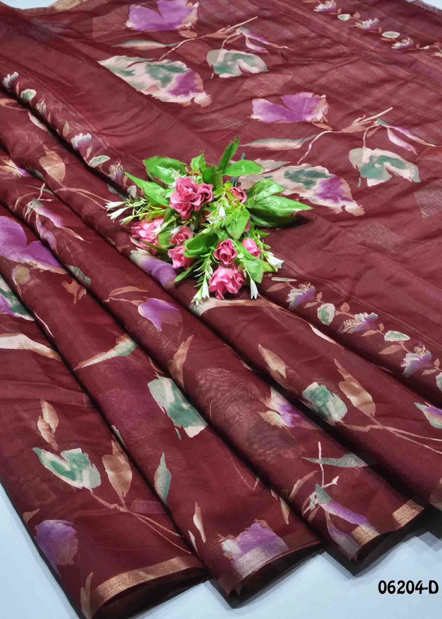 Anuradha - 06204-D Maroon Color Trendy Fancy Cotton Saree CM1399978 (LR1C)