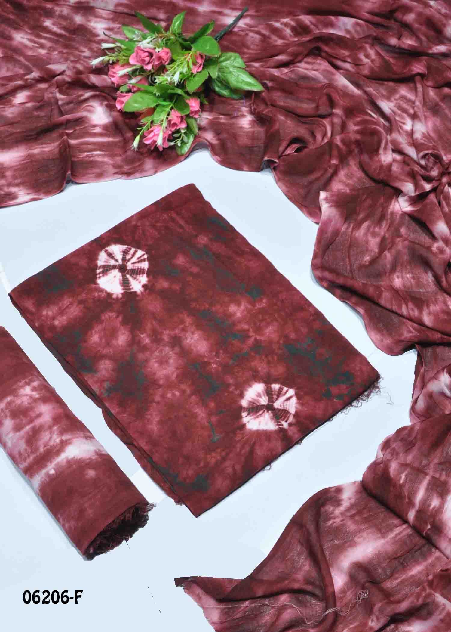 Sofia- 06206-F Maroon ColorPure Cotton Salwar Material CM1410824 (LR6C)