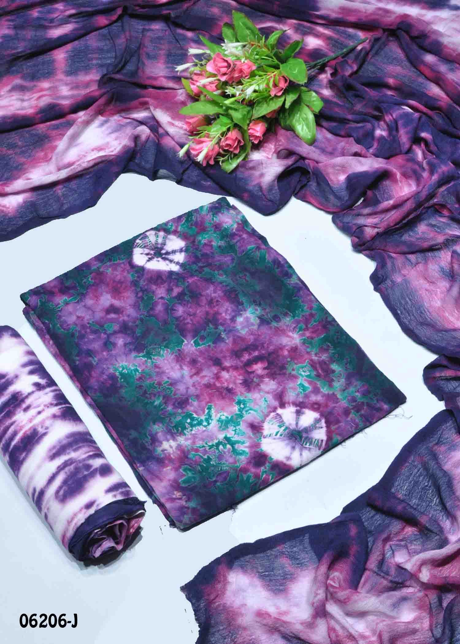 Sofia- 06206-J Violet ColorPure Cotton Salwar Material CM1410824 (LR6C)