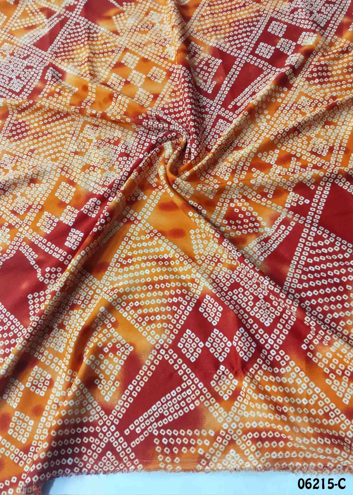 Kavyaa - 06215-C Orange Color Popcorn Material CM1391261