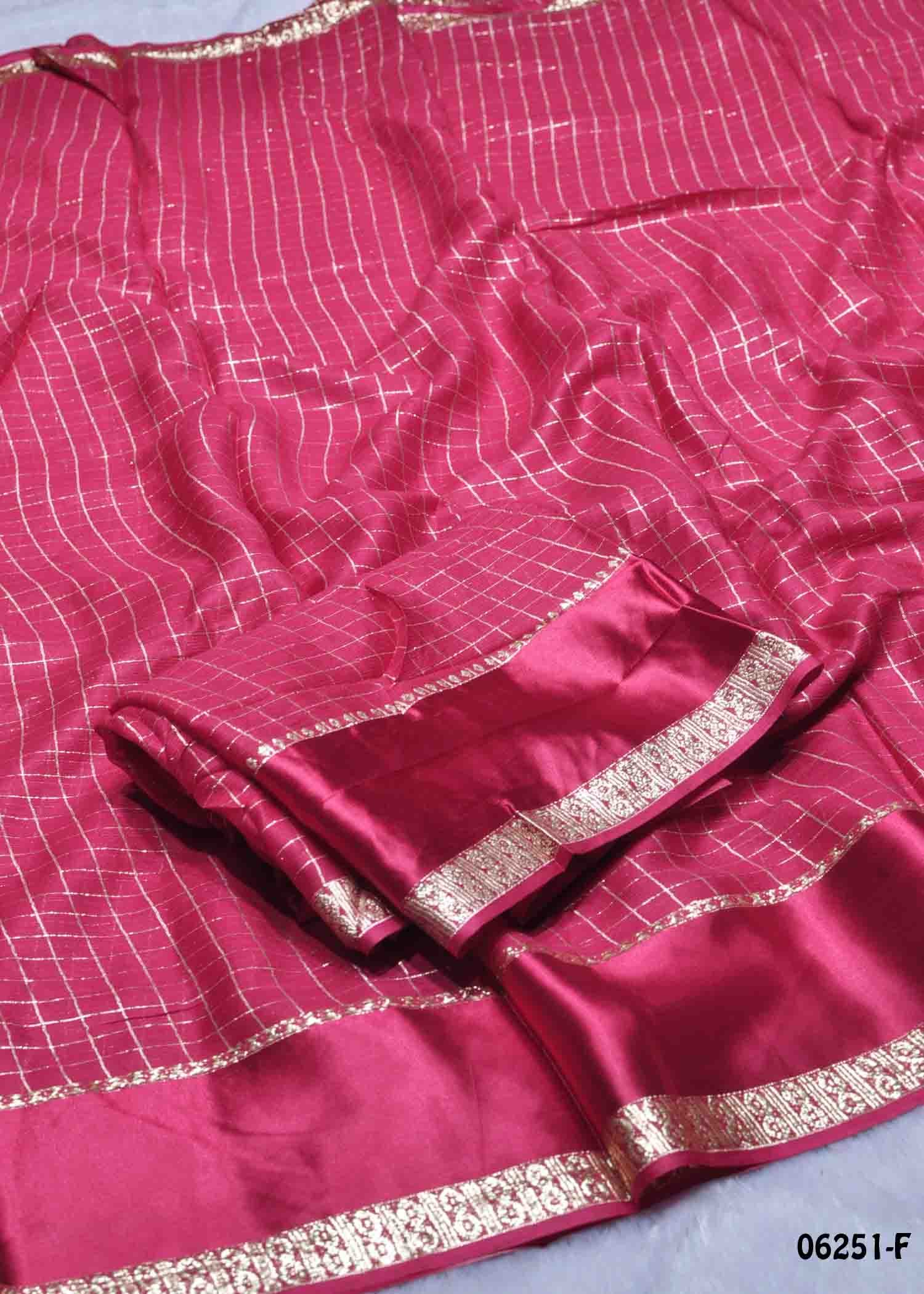 Aazhini - 06251-F Pink Color Eleghant Viscose Georgette Saree CM1423498 (LR5D)