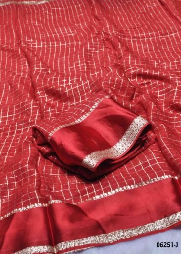 Aazhini - 06251-J  Red Color Eleghant Viscose Georgette Saree CM1423498 (LR5D)