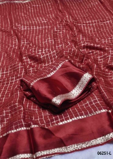 Aazhini - 06251-L  Maroon Color Eleghant Viscose Georgette Saree CM1423498 (LR5D)