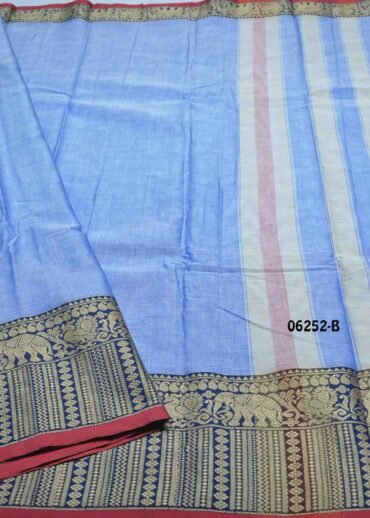 Deepthi - 06252-B  Blue Color Excellent Chettinad Cotton Saree CM1421498 (LR3E)