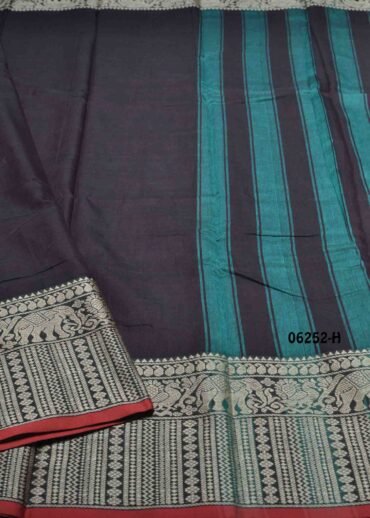 Deepthi - 06252-H  Black Color Excellent Chettinad Cotton Saree CM1421498 (LR3E)