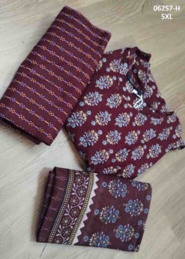 MCM Life Style - 06257-H (5XL ) Maroon Color Readymade Cotton Salwar (With Pocket) CM1413132 (LR5E)