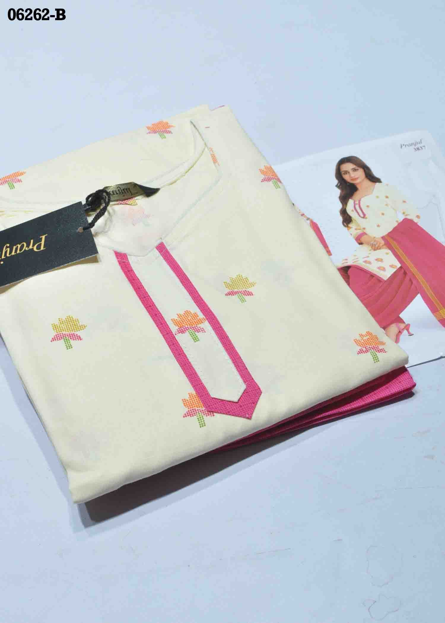 Pranjul Salwar Vol-38 06262-B (XL ) Halfwhite Color Readymade Cotton Salwar CM1417001 (RR6E)