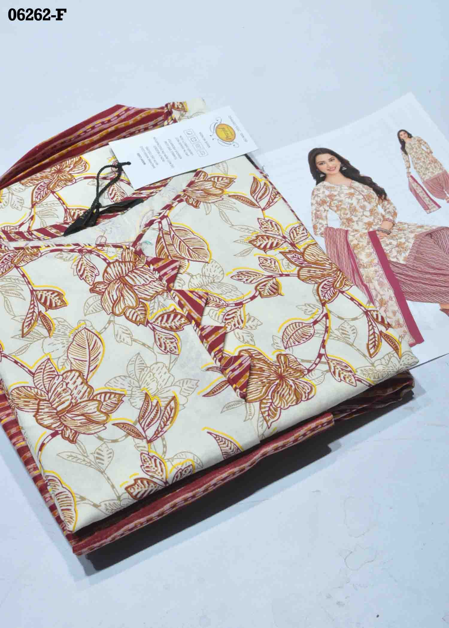 Pranjul Salwar Vol-38 06262-F (XL ) Halfwhite Color Readymade Cotton Salwar CM1417001 (RR6E)