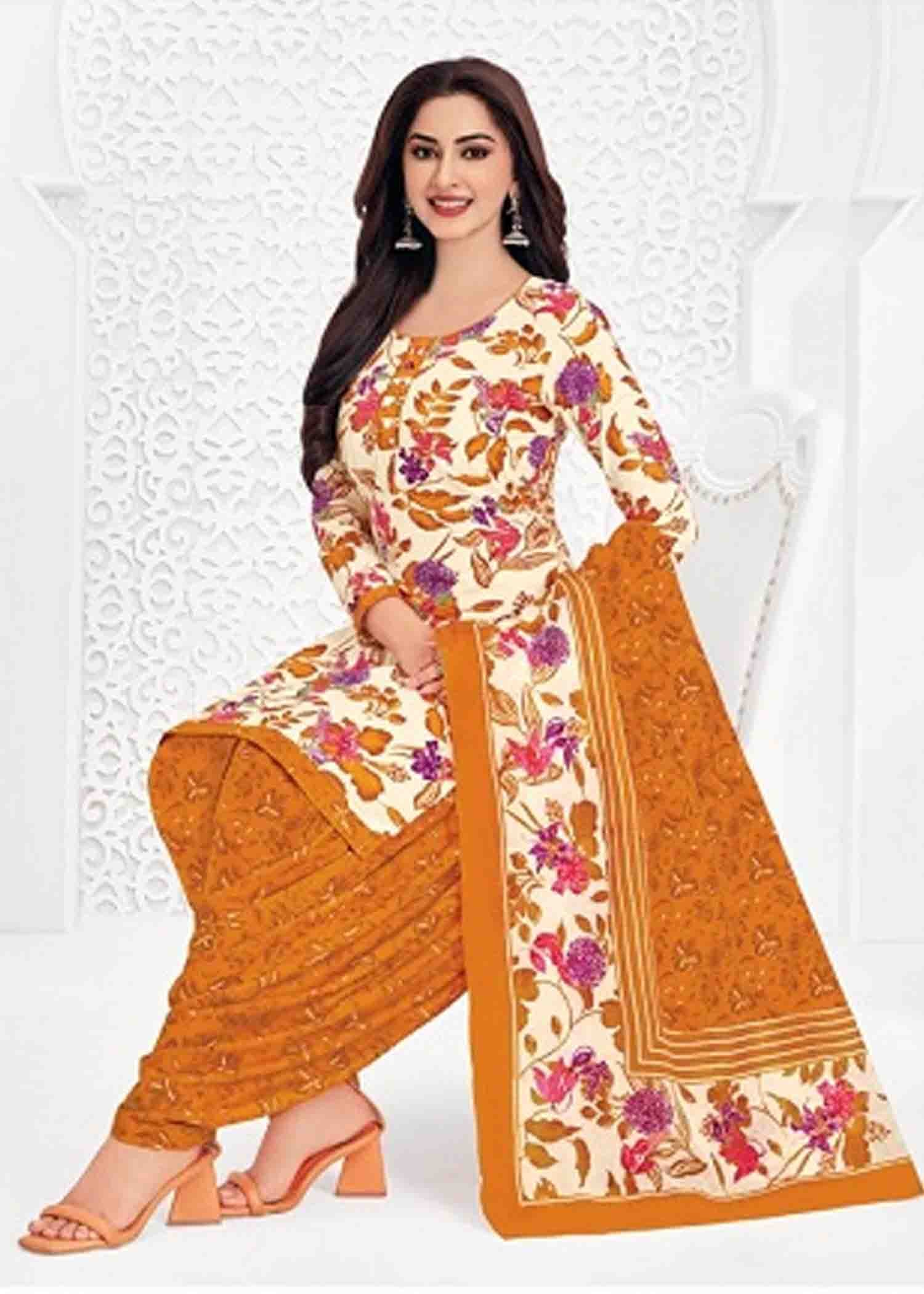 Pranjul Salwar Vol-38 06262-H (XL ) Tan Color Readymade Cotton Salwar CM1417001 (RR6E)